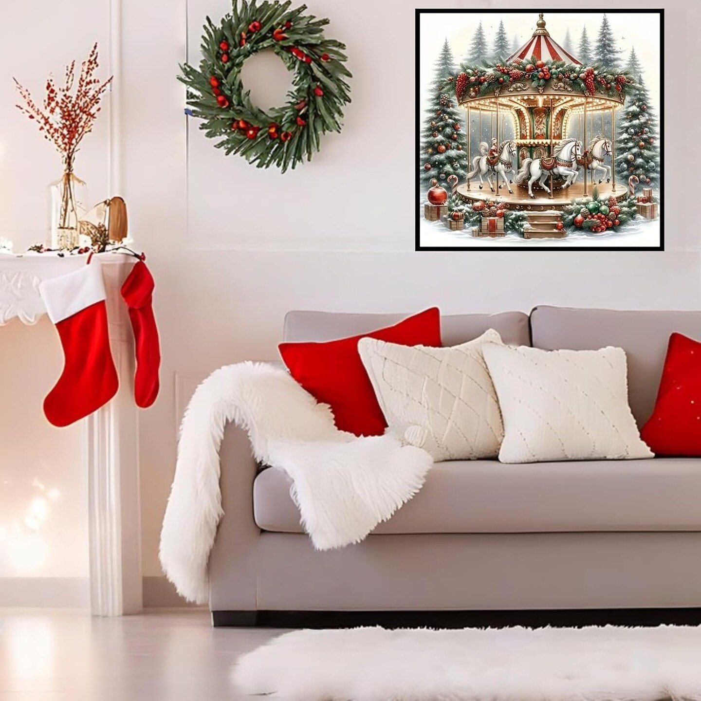 5D Christmas Diamond Painting Kits for Adults (KM163-1) 0.1 x 0.1 x 0.1 inches