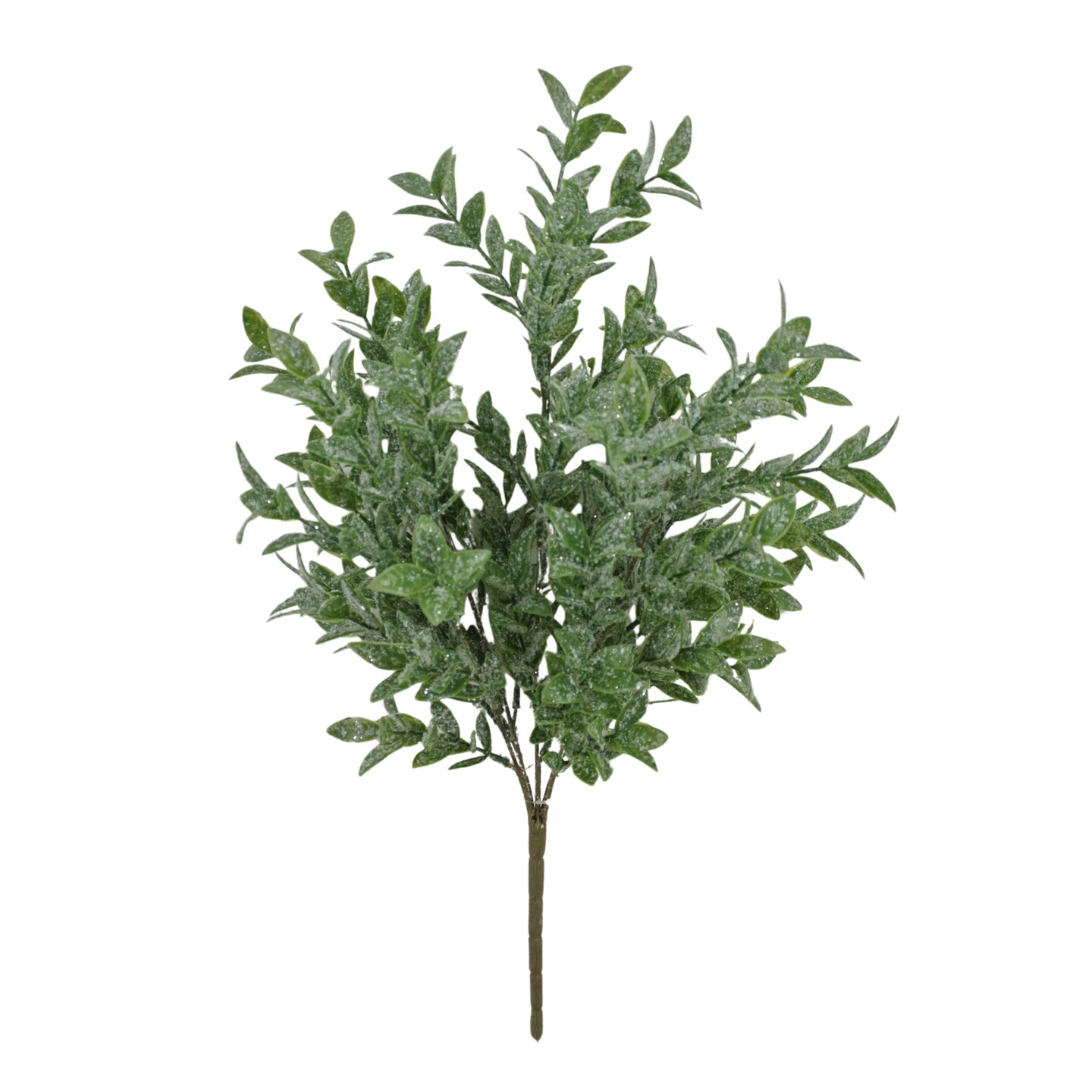 21&#x22; Glittered Ruscus Bush | Artificial Christmas Greenery-85254