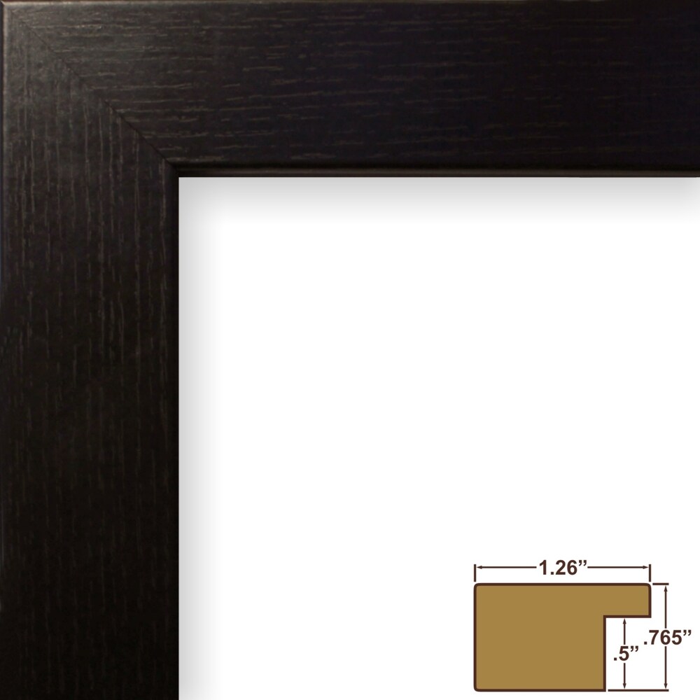 11x17 Picture Frame, Bauhaus 125 1.25 Inch Faux Wood MDF Moulding, Wall Display for Art, Posters, or Photos by wallsthatspeak