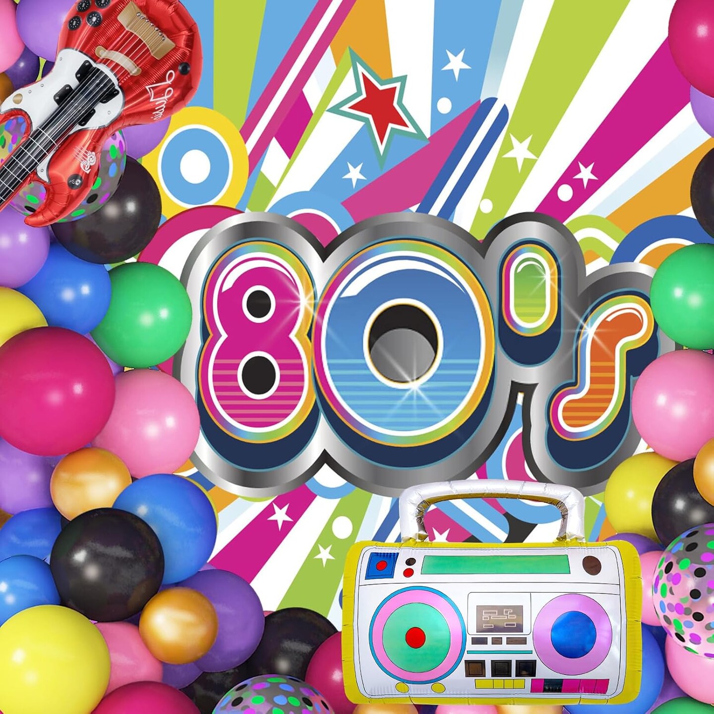 80s 90s Theme Party Decorations (Multi)