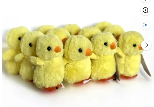 12 Pack Plush Baby Chicks/ Perfect for Weddings/ Baby Showers/ Easter Decorations/ Plush Stuffed Animals Toy