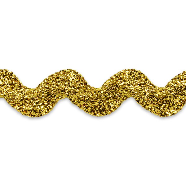 5 yards of 1&#x22; Metallic Large Ric Rac Trim | 5 yard cut