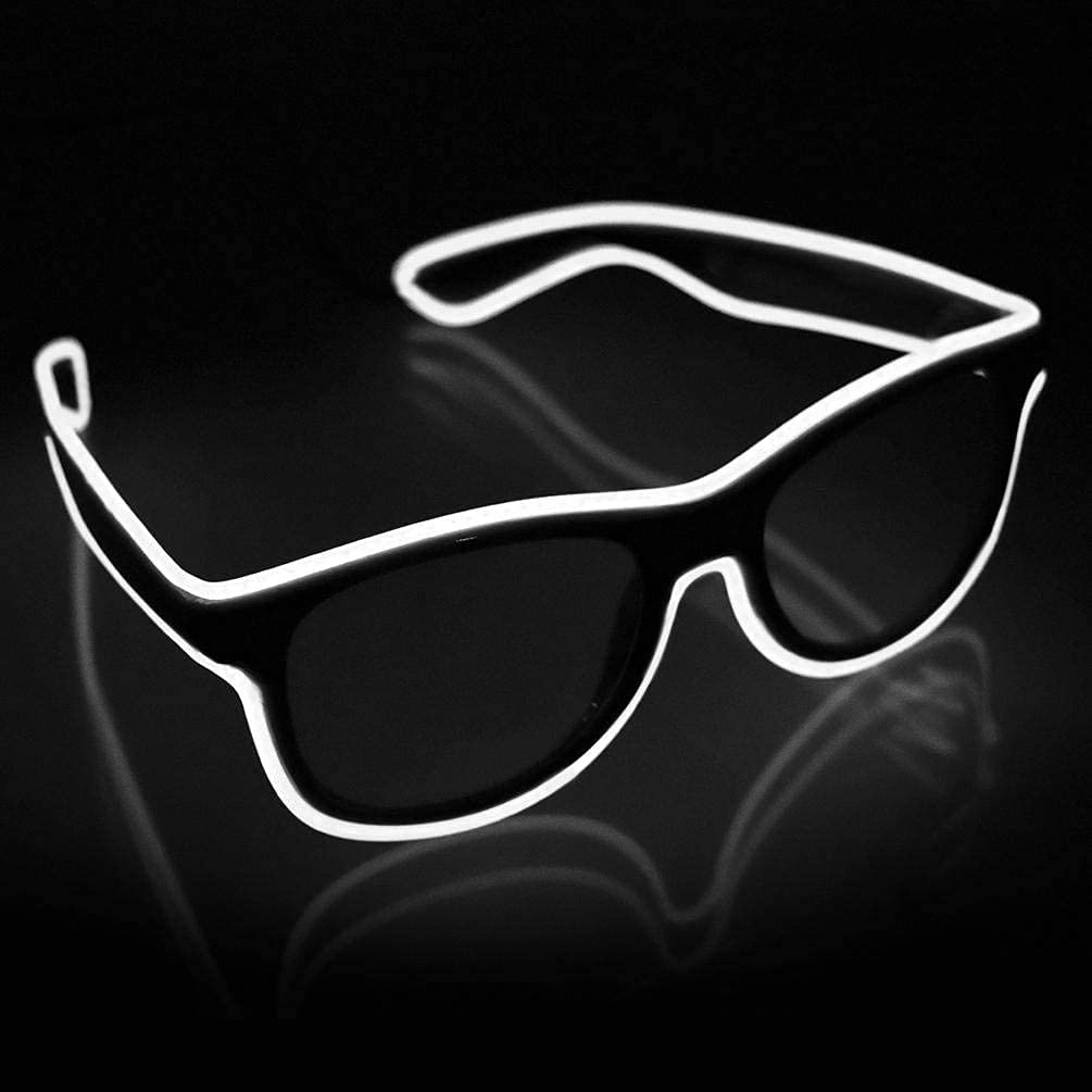 YouRfocus Wireless Led Light up Glasses Glow in the Dark for Rave Party