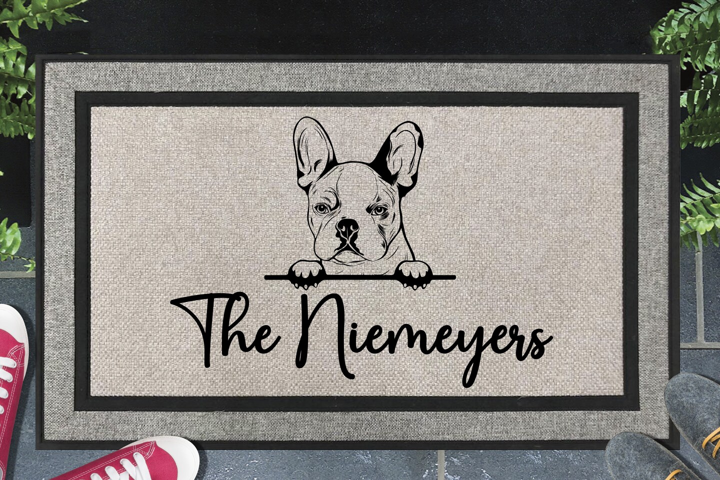 French Bulldog Doormat No.2 Personalized Frenchie Door Mat All Weather Welcome Mat 18 x 30 MakerPlace by Michaels