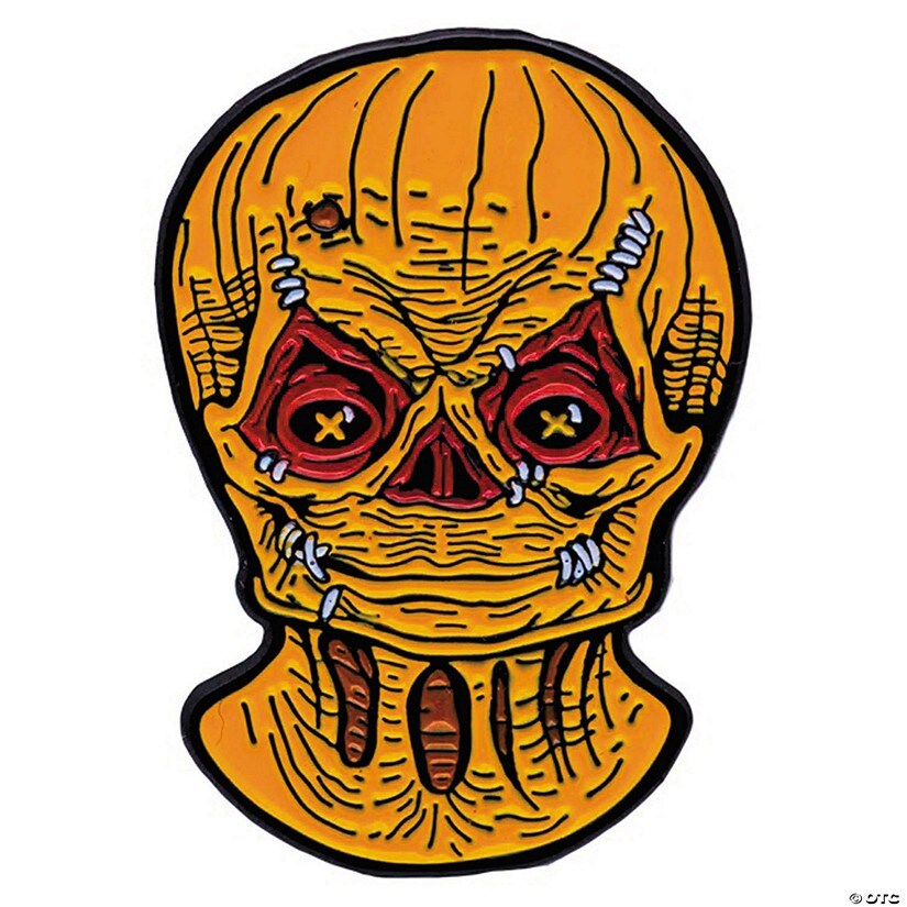 1 1/2&#x22; Trick &#x27;r Treat Sam Unmasked Monster Face Full-Color Enamel Pin