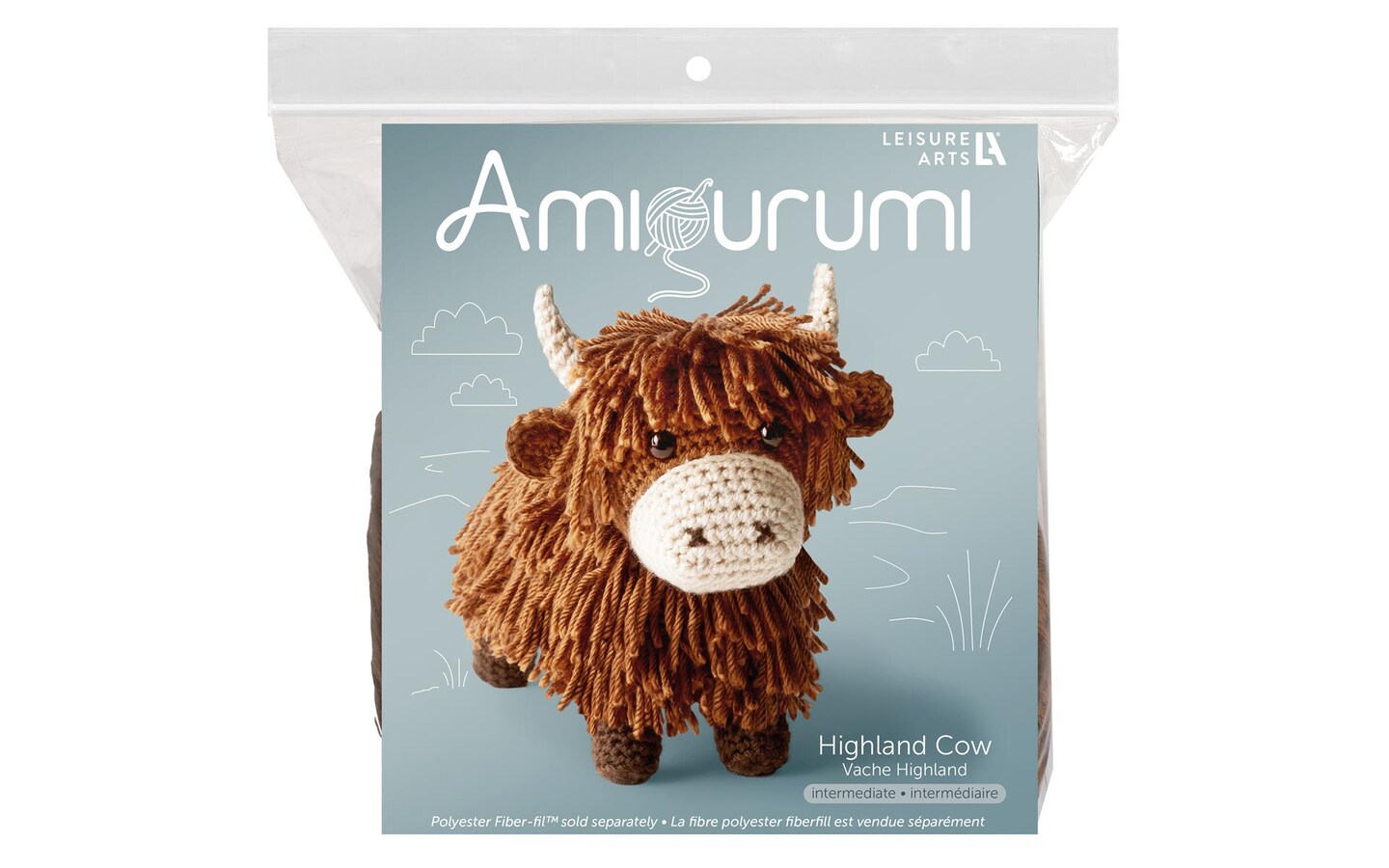 LAK Amigurumi Kit Highland Cow Brown USA Michaels