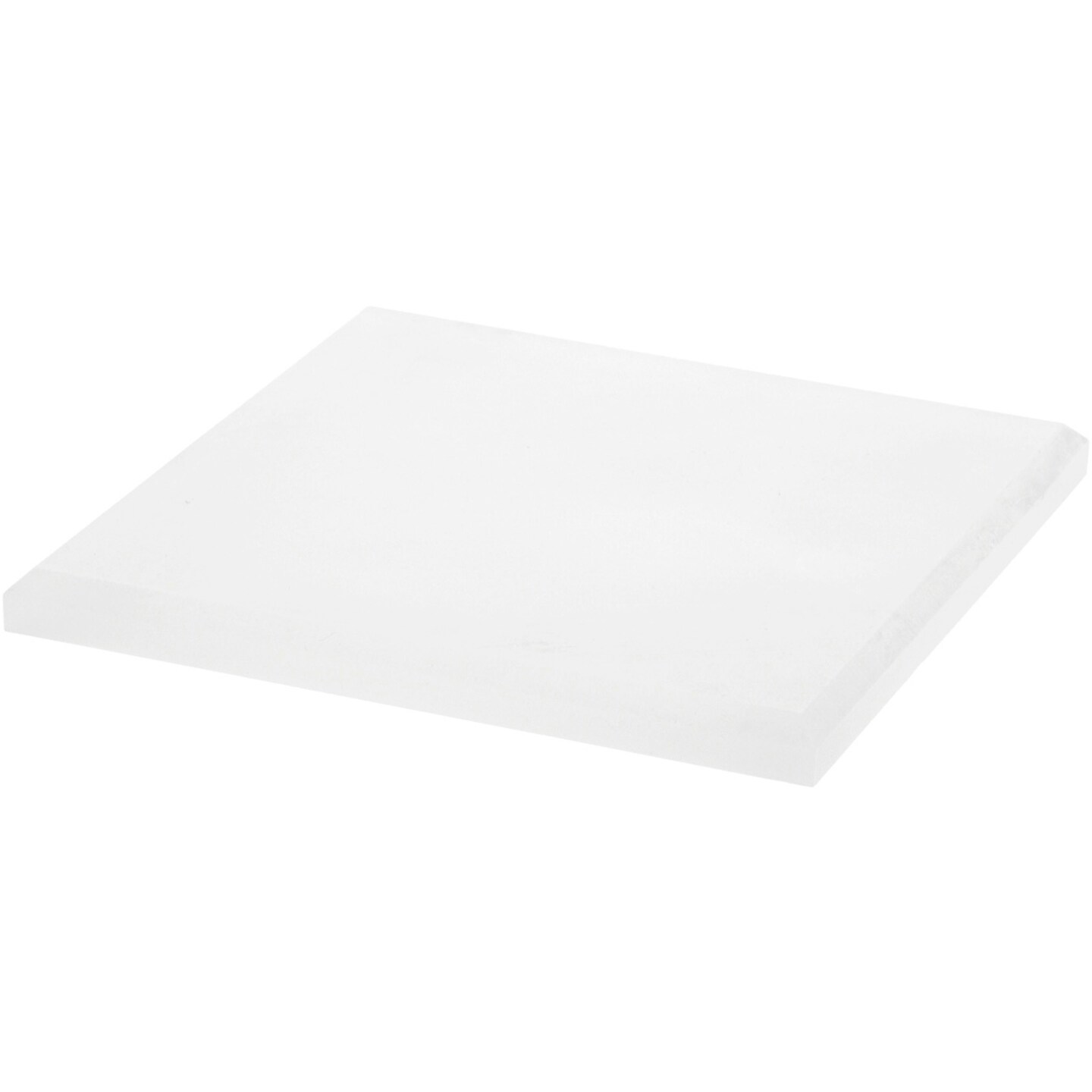 Plymor Frosted Acrylic Square Beveled Display Base, 6&#x22; W x 6&#x22; D x 0.5&#x22; H