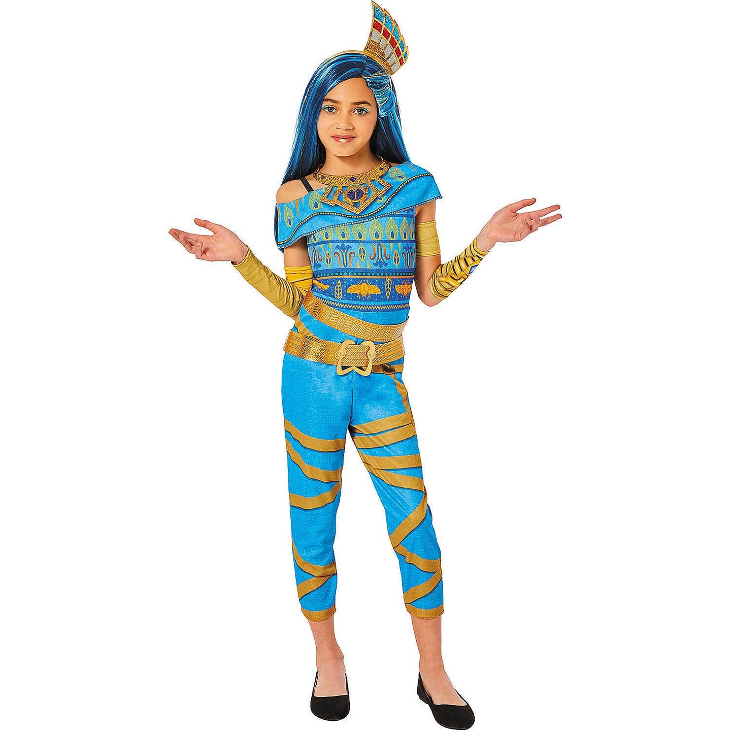Kids Monster High Blue &#x26; Gold Cleo De Nile Costume
