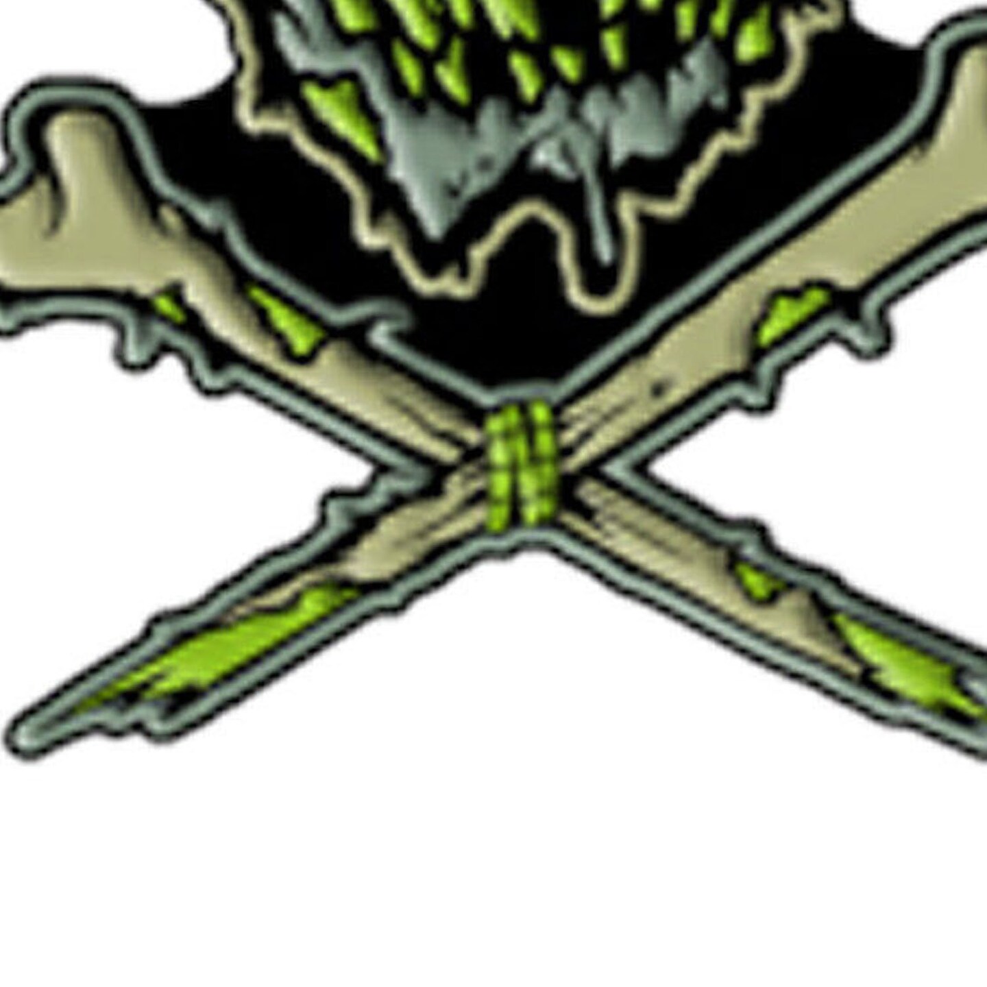 Toxictoons Zombie Kook Face Full Color Enamel Pin 1 1/2&#x22;