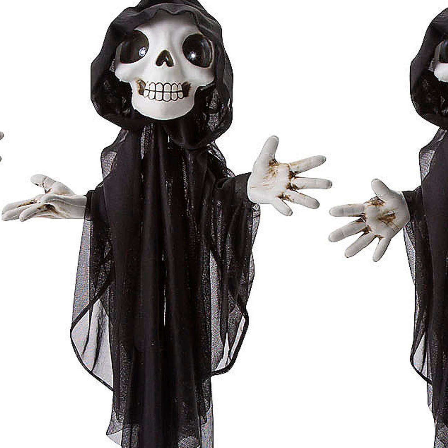 Light Up Grinning Reaper Yard Stakes Set