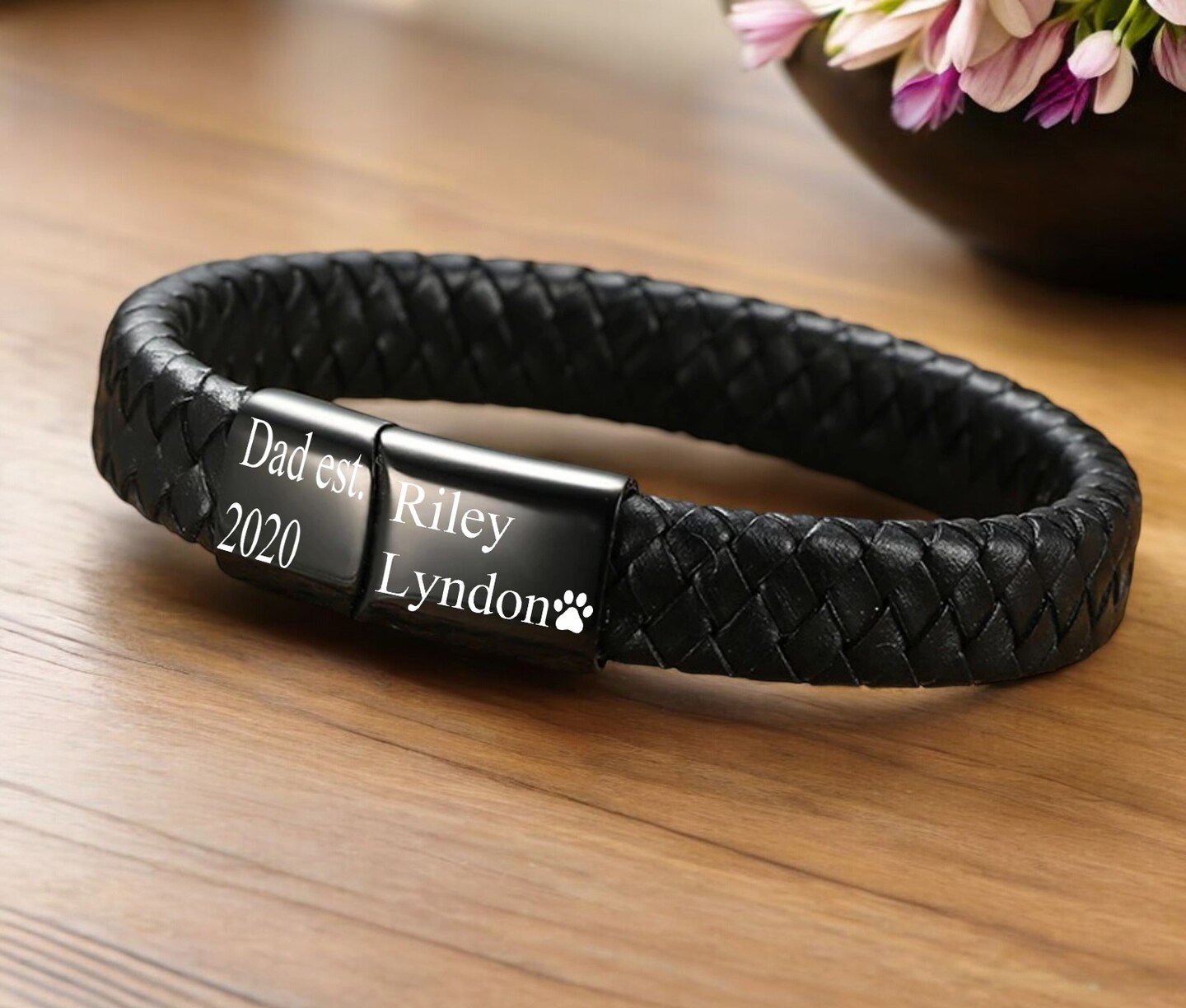 Dad leather fashion bracelet