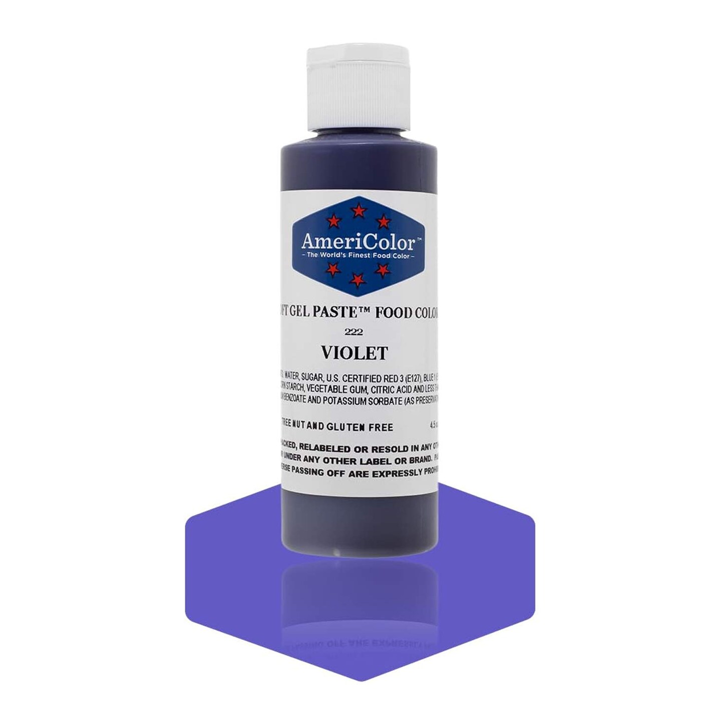 Violet Soft Gel Paste Food Color AmeriColor