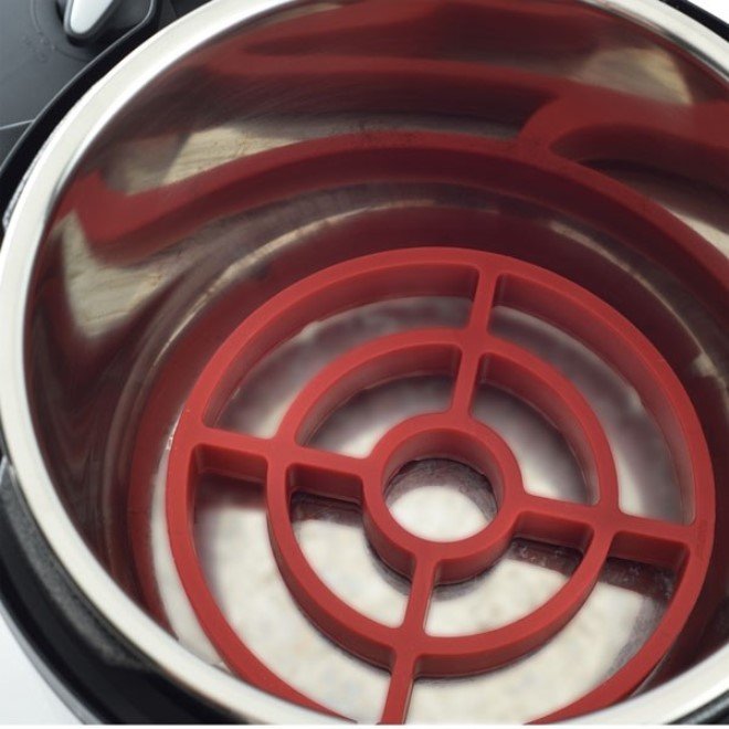 Norpro Round Nonstick Silicone Roast Rack / Trivet - Healthy Cooking &#x26; Roasting