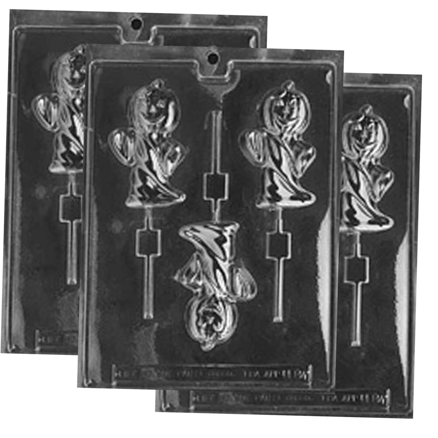 Ghost With Pumpkin Head Lolly Chocolate Mold