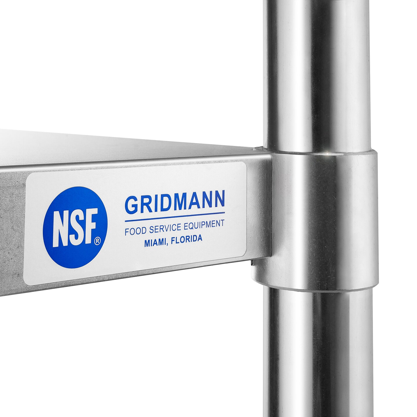 GRIDMANN Stainless Steel Work Table, NSF Commercial Kitchen Prep Table with Under Shelf for Restaurant and Home