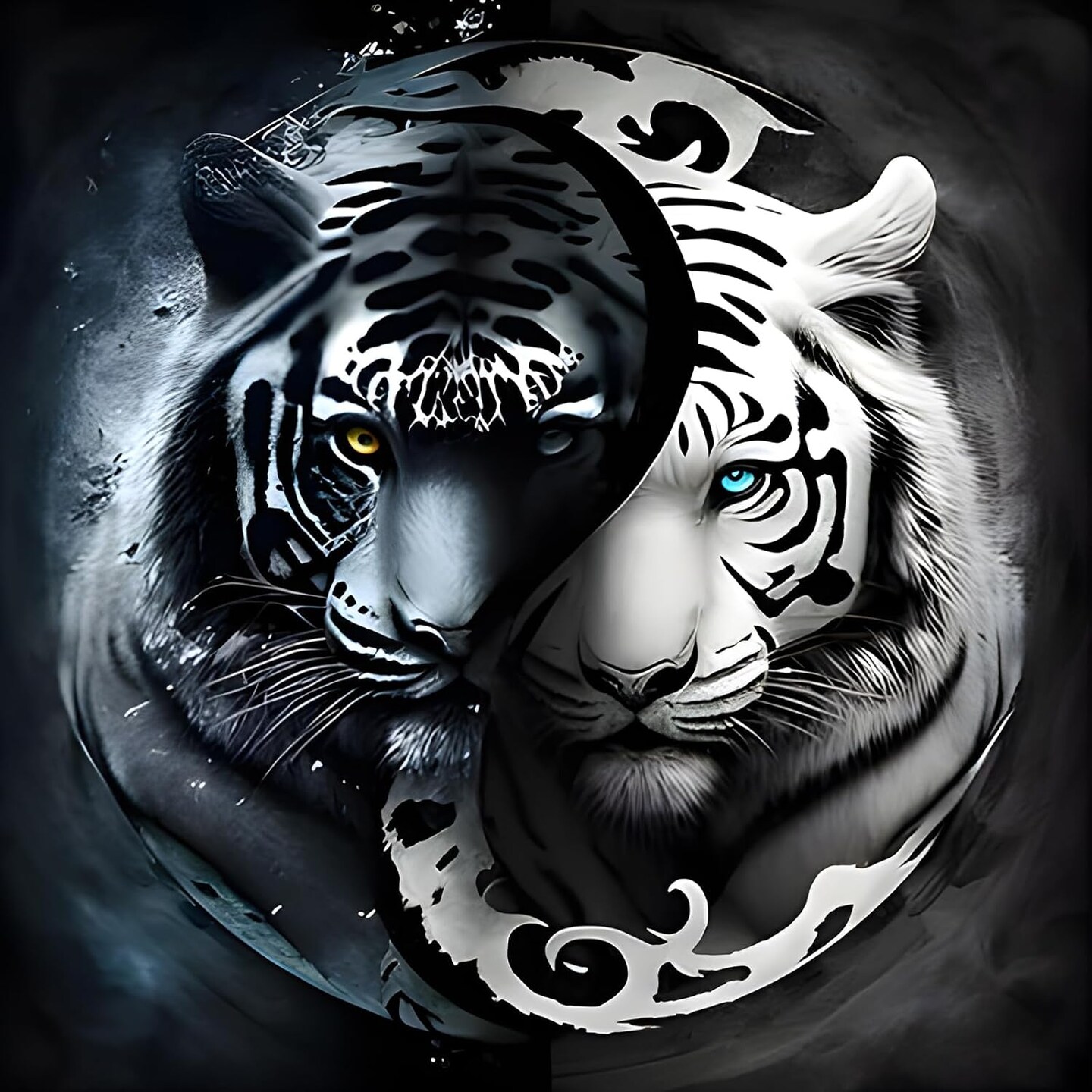 Tiger Diamond Painting Kit for Adults – 5D Full Drill Round Diamond Art for Beginners, DIY Gem Painting Craft Kit, 12x12 Inch