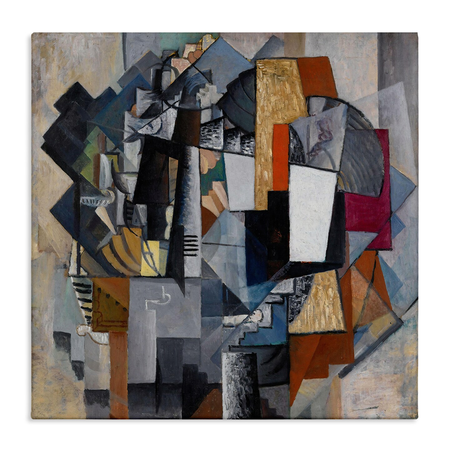 Stupell Industries Classical Abstract Collage Canvas Wall Art Design by one1000paintings