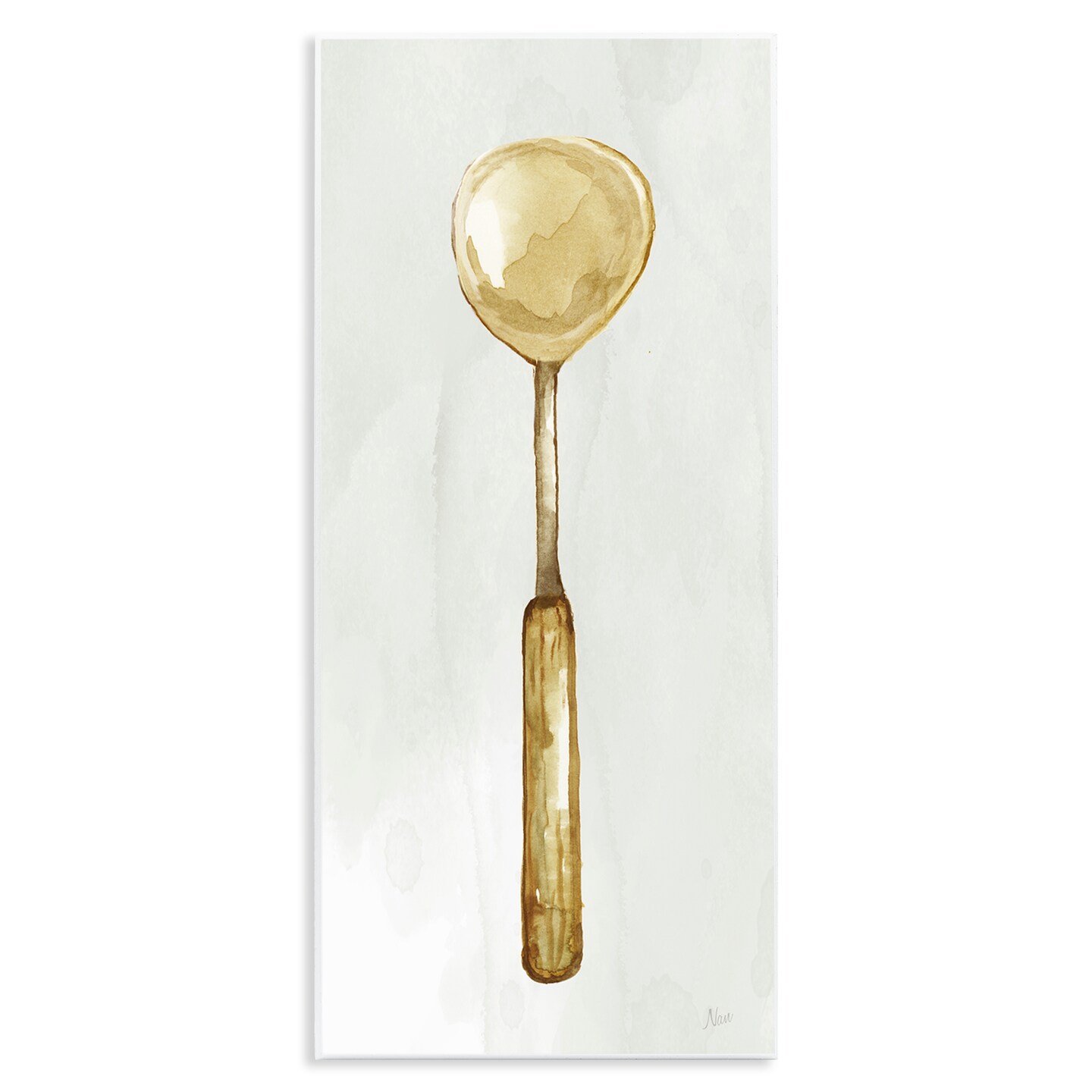 Stupell Industries Rustic Kitchen Utensil Wall Plaque Art Design by Nan