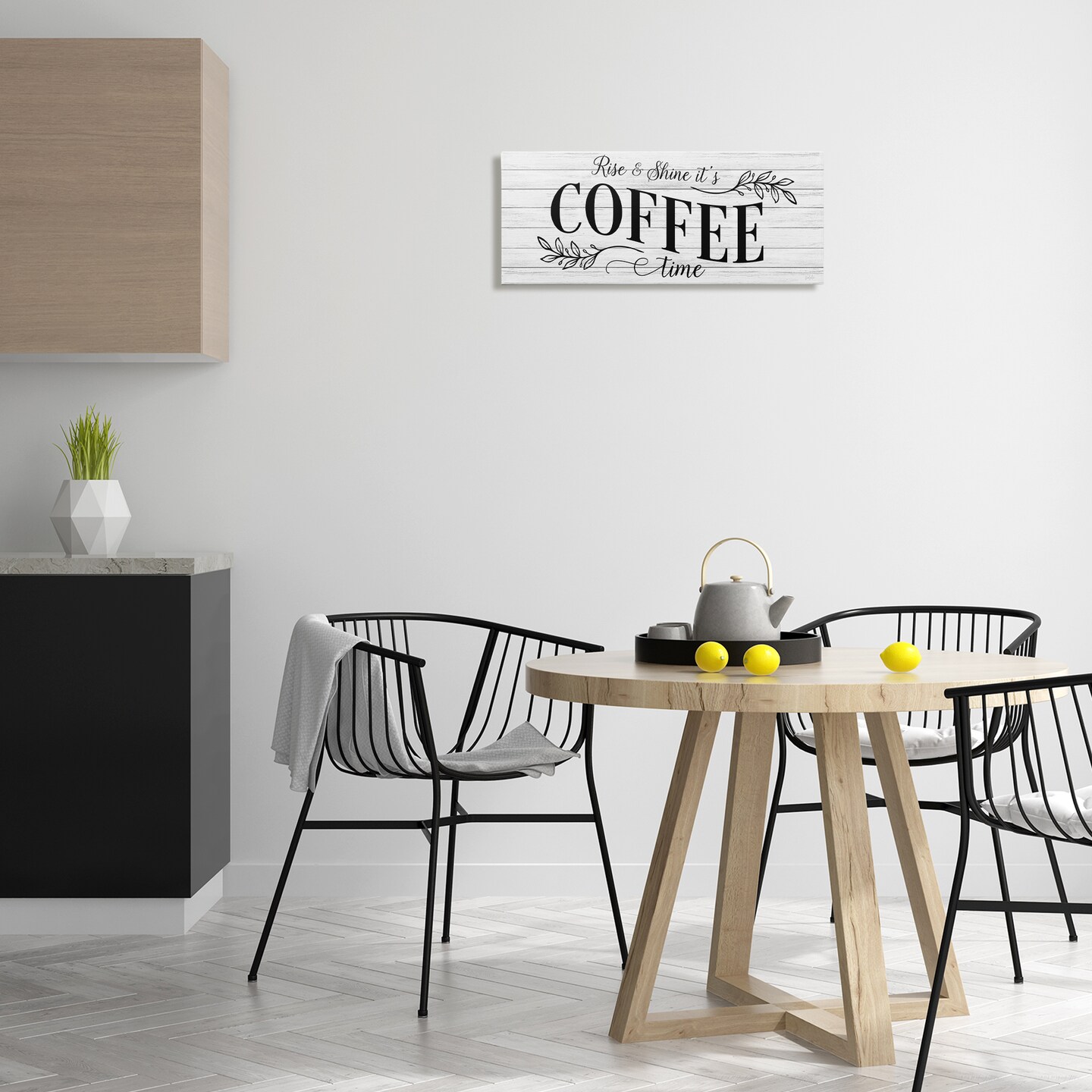 Stupell Industries Rise & Shine Coffee Time Canvas Wall Art Design by Natalie Carpentieri