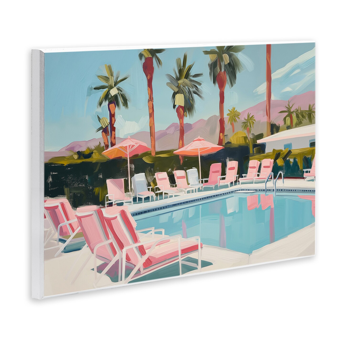 Stupell Industries Palm Springs Swimming Pool Wall Plaque Art Design by Arlington Prints