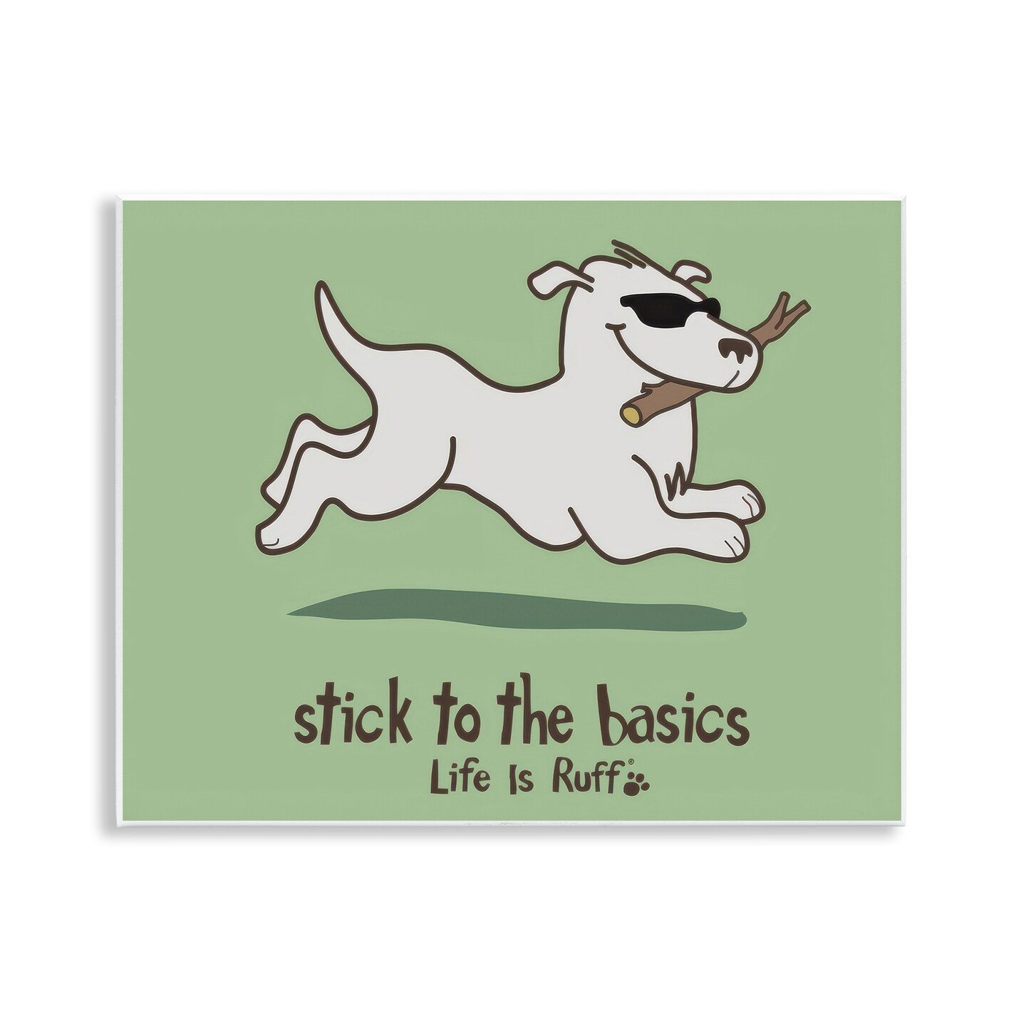 Stupell Industries Stick To Basics Dog Wall Plaque Art Design by LIR