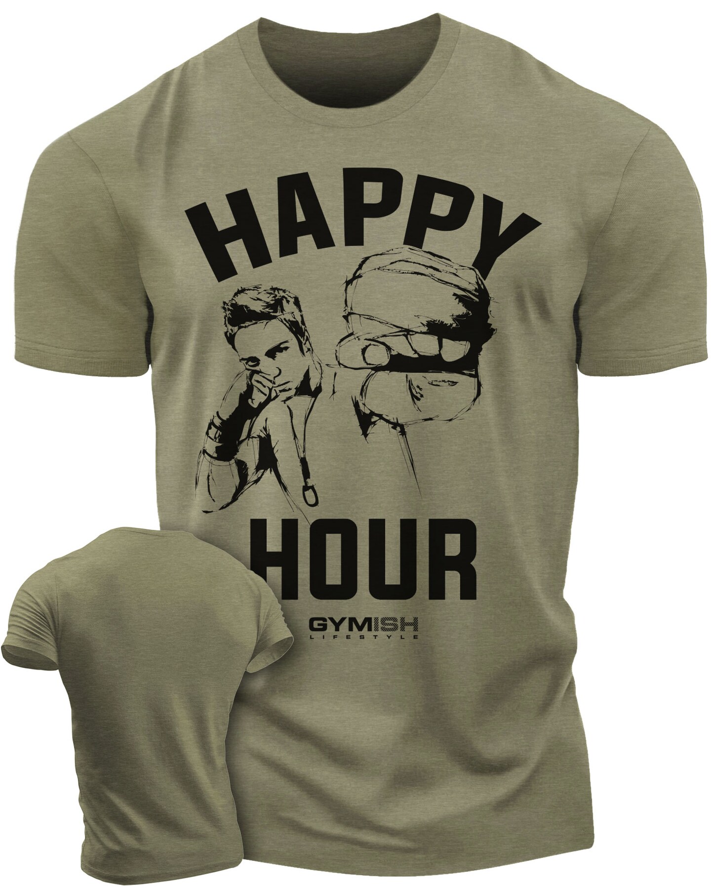 039. Kickboxer Funny Motivational Workout Gym T-Shirt for Men - image8