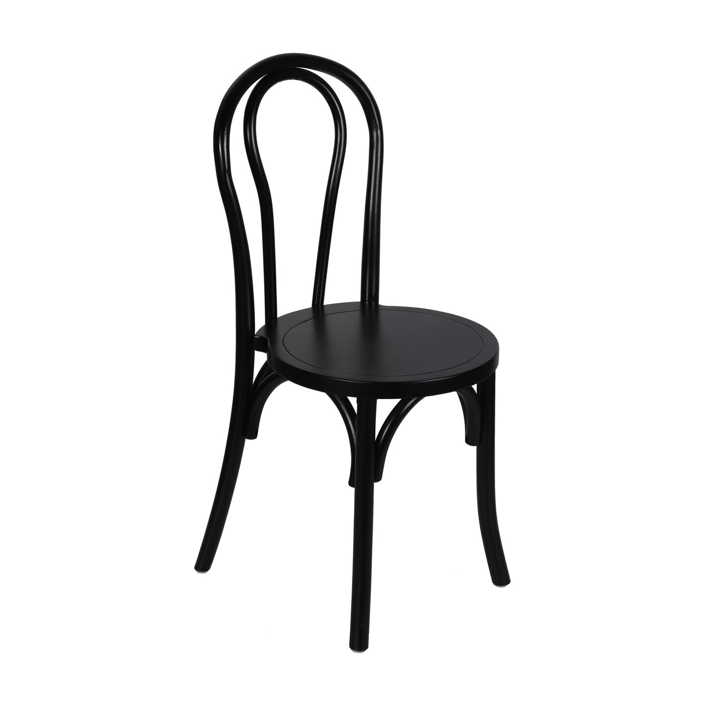 Merrick Lane Lowry Thonet Style Solid Wood Dining Chair with Stackable Design and Elegant Finish