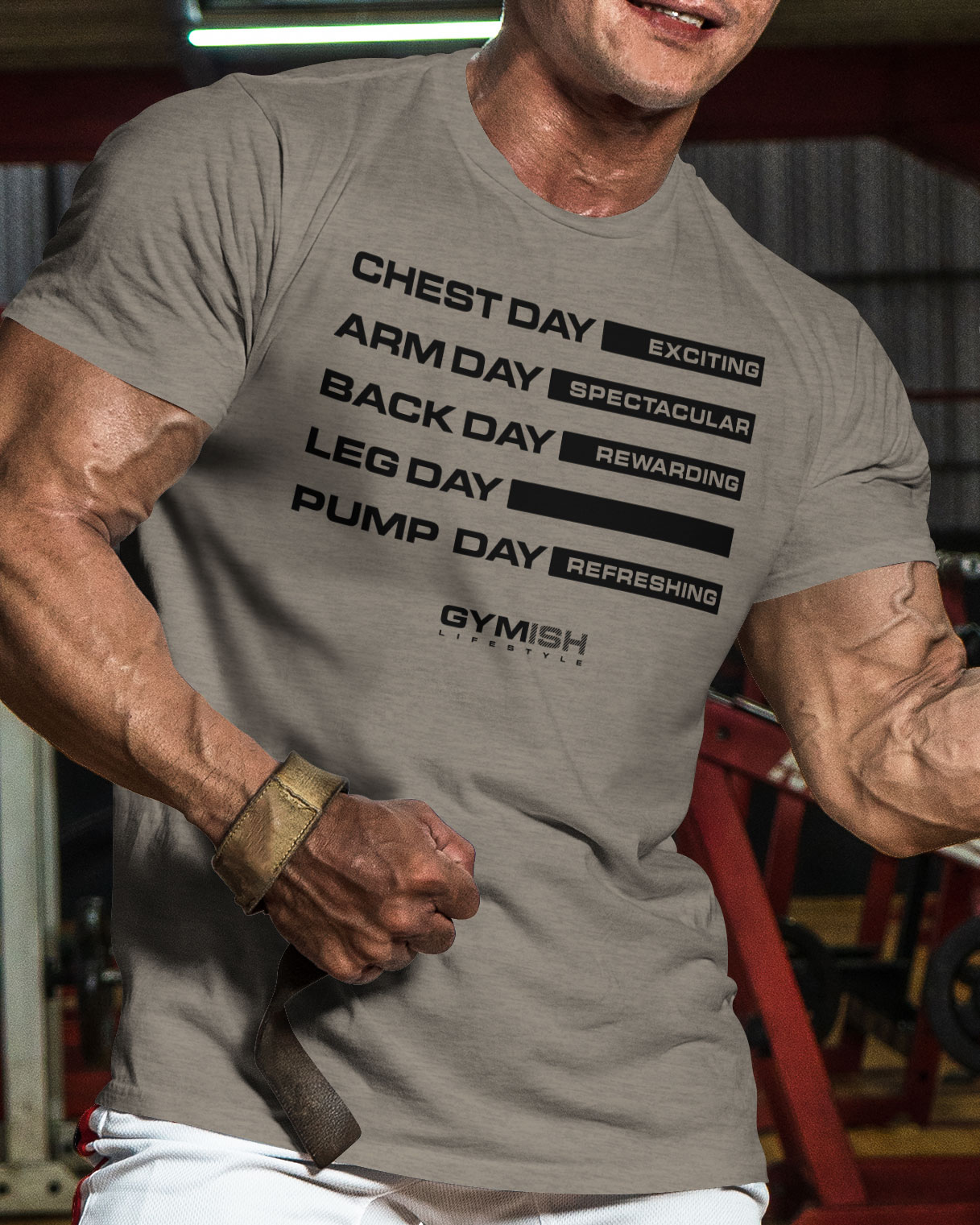 054. Gym Days Leg Day Funny Motivational Workout Gym T-Shirt for Men - image40