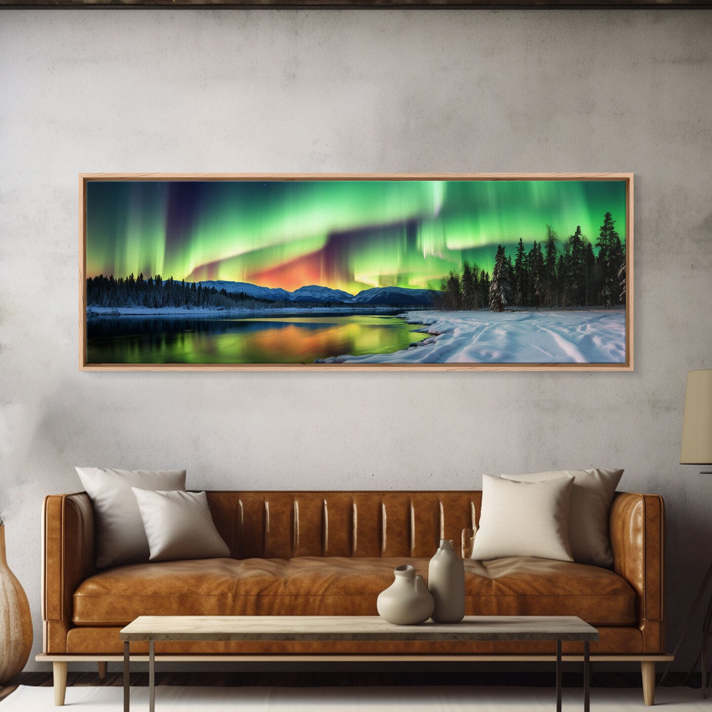 Aurora 2024 scenery Painting on Canvas