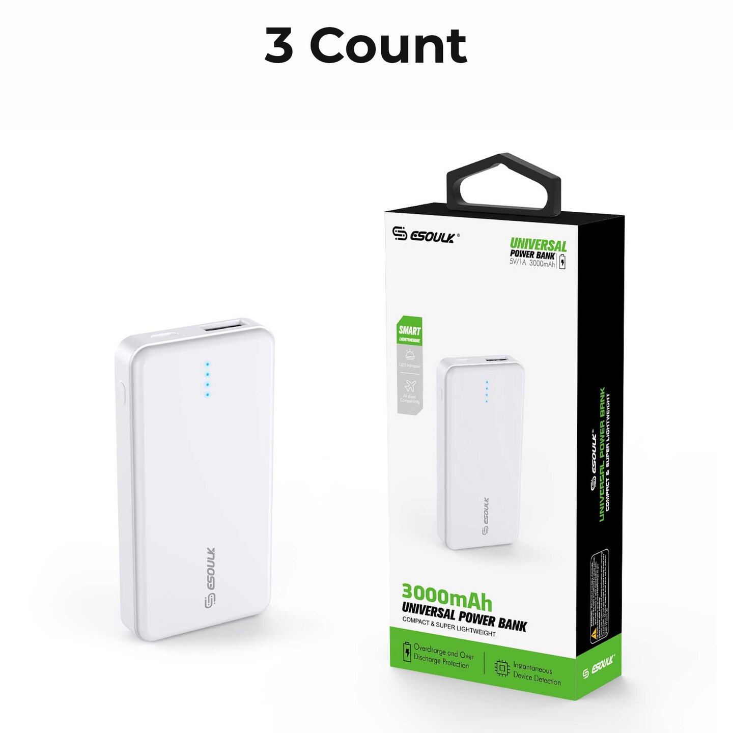3000 mAh Universal Power Bank