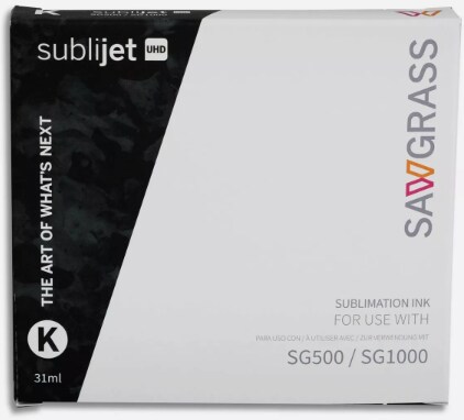 Sawgrass SubliJet UHD Inks SG500 &#x26; SG1000 4 Pack: Black, Cyan, Magenta, Yellow 609100