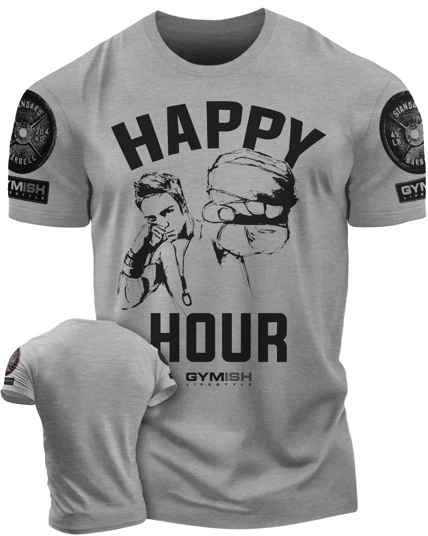 039. Kickboxer Funny Motivational Workout Gym T-Shirt for Men - image11