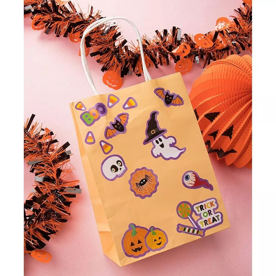 720 Pieces Bulk Halloween Stickers for Kids, Trick-or-Treat Bucket, 36 Sheets