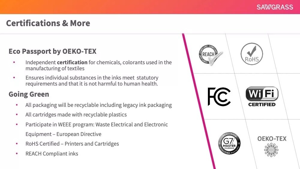Sawgrass SubliJet-HD Ink SG500 & SG1000 - Yellow (Y) 31 ML 609104