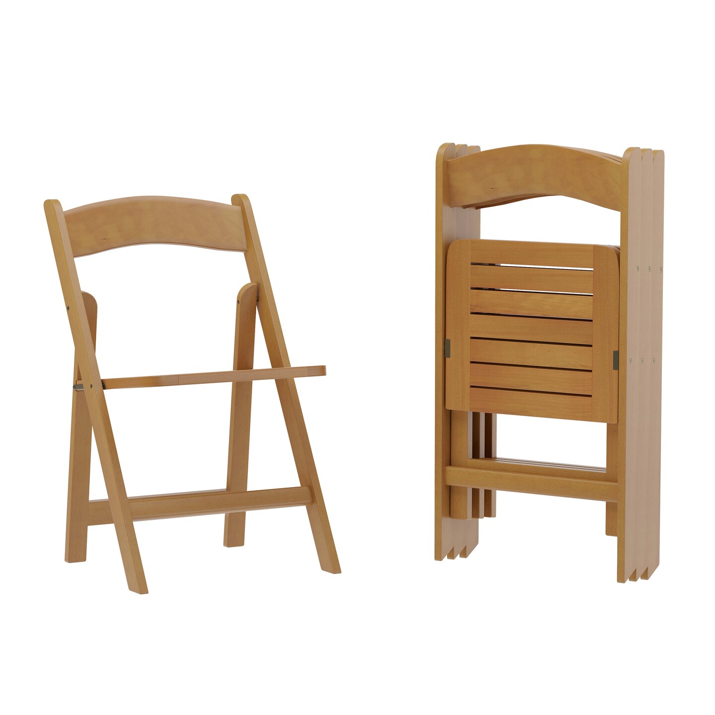 Merrick Lane Nathan Set of 4 Solid Wood Dining Chairs with Foldable Design and Elegant Finish