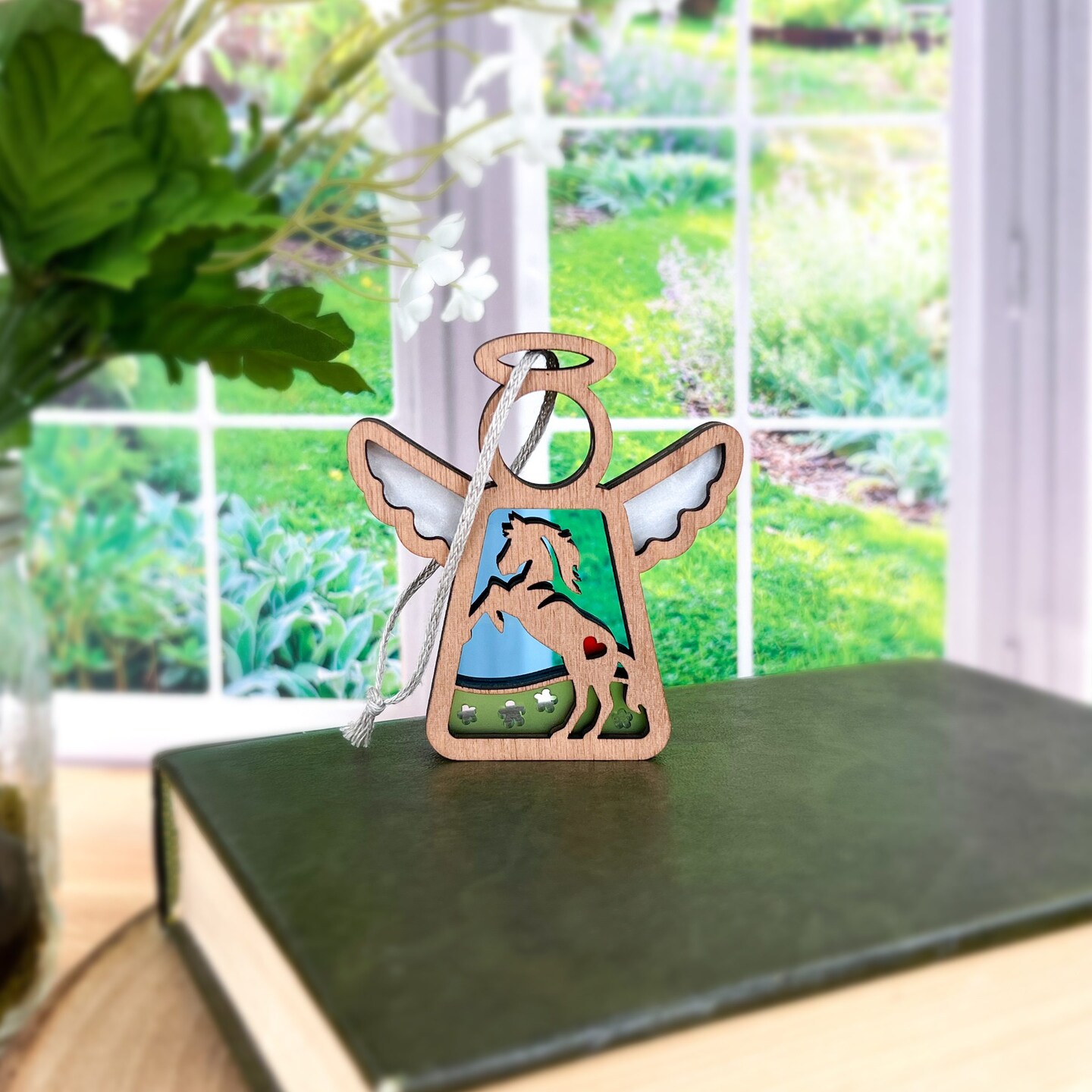 3.5&#x22; Horse Ornament - Handcrafted in Texas - Mother&#x27;s Angels&#xAE; Figurine - Mother&#x27;s Day Gifts