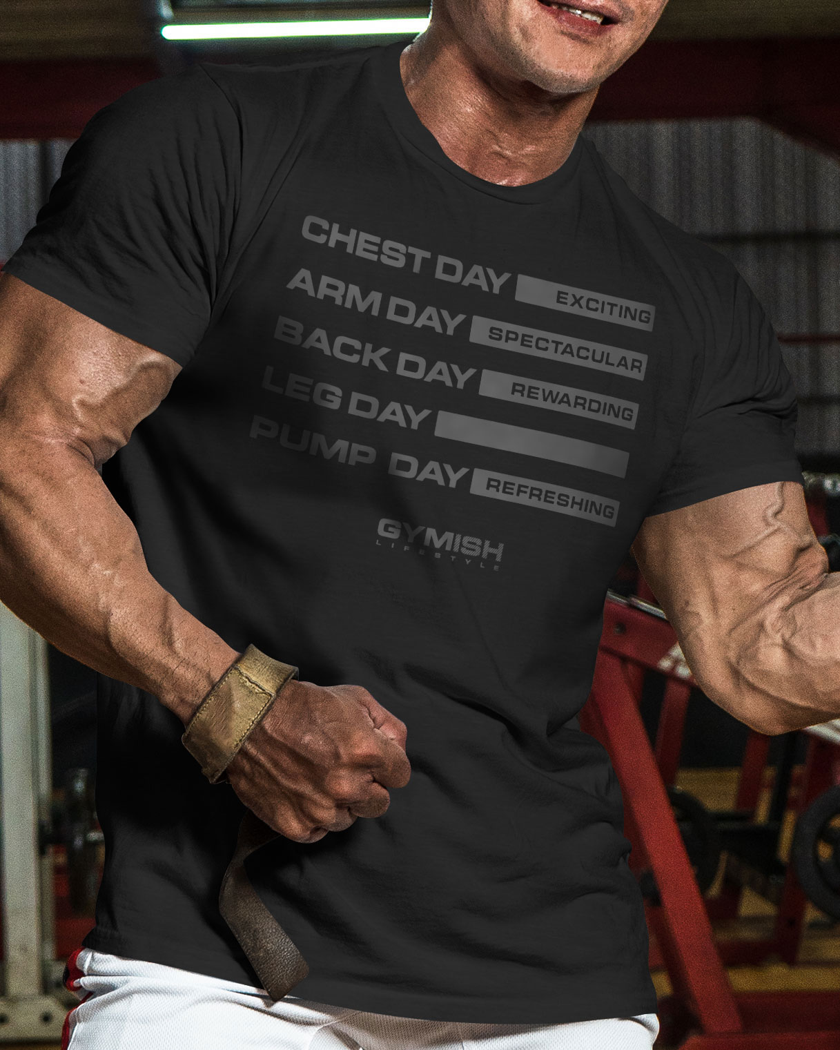 054. Gym Days Leg Day Funny Motivational Workout Gym T-Shirt for Men - image52