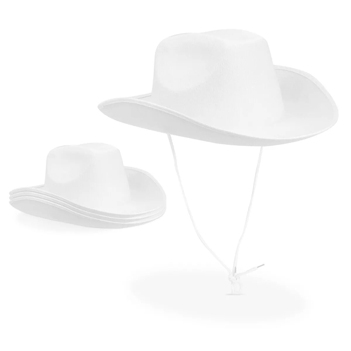 4 Pack Western Felt Cowboy Hat for Child Boys Girls Halloween Party Costume