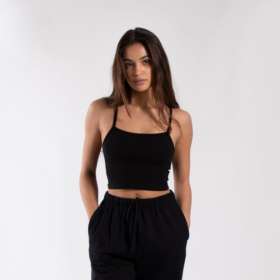 Women&#x27;s Cropped Halter Top
