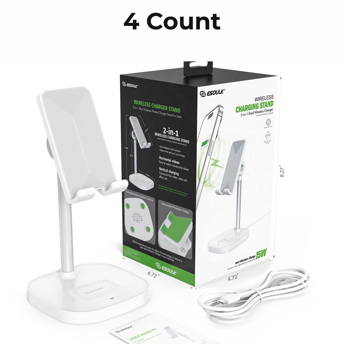 15W 2-in-1 Wireless Charging Stand (0/24)
