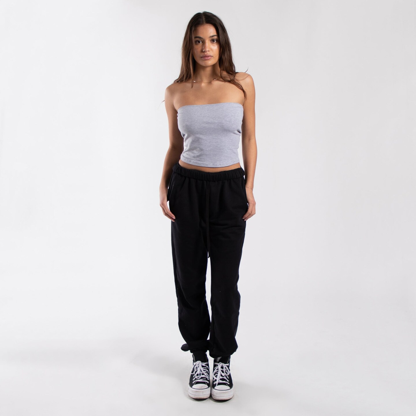 Women&#x27;s Cropped Strapless Tube Top