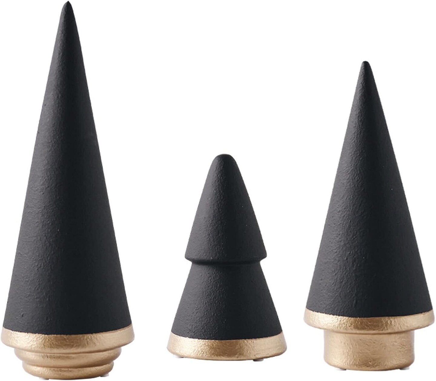 Ceramic Christmas Tree(Gold)3.75&#x22;D x 3.75&#x22;W x 10&#x22;H