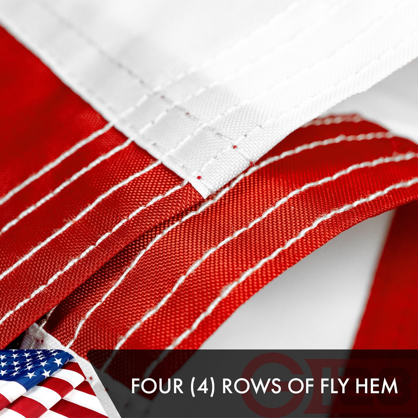 USA American Flag 3x5 Ft 2-Pack Double-sided Embroidered Polyester By G128
