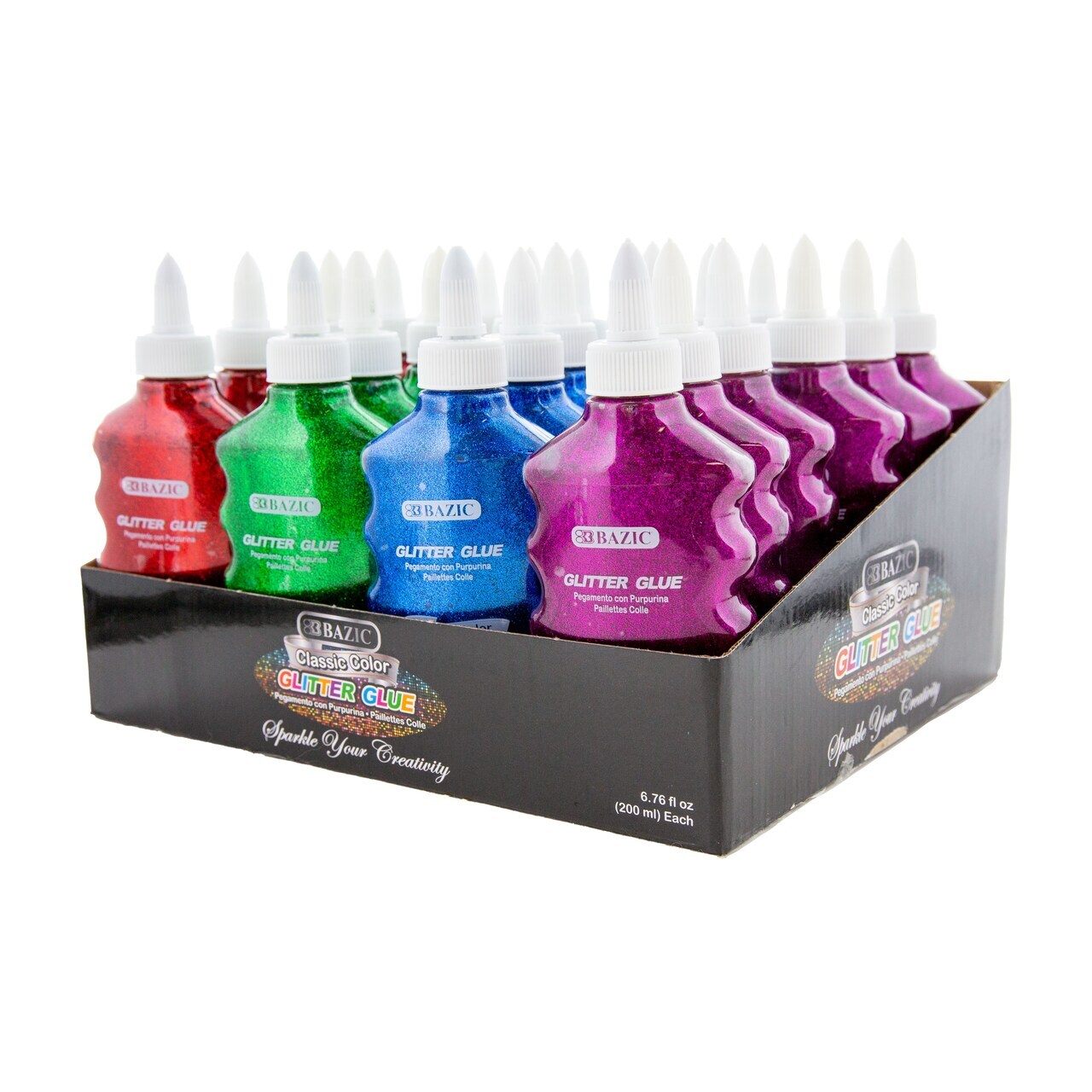 Bazic&#xAE; 6.76 FL OZ 200 mL Classic Color Glitter Glue