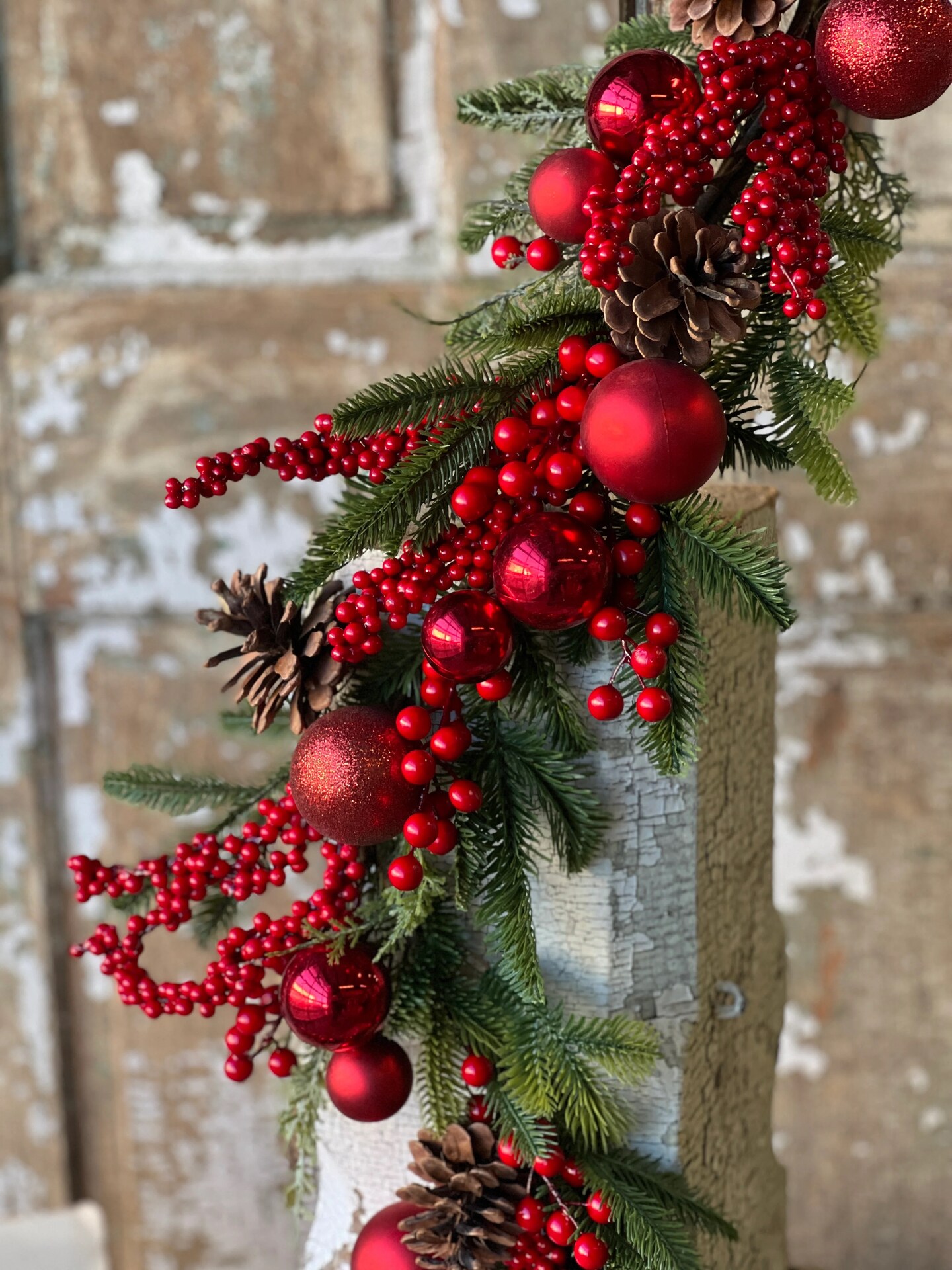 Winterberry and Pine Garland | 5 ft