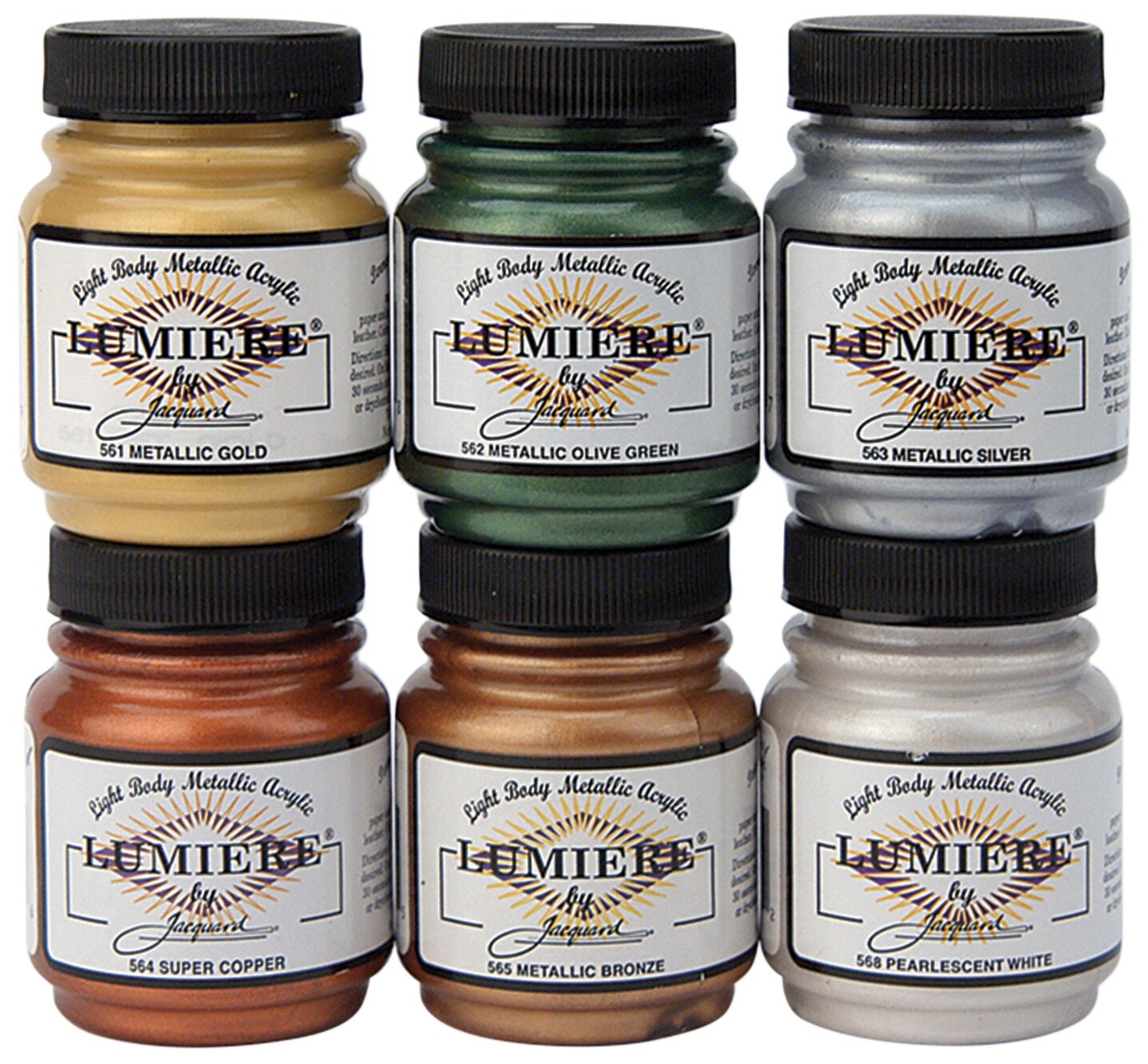 Jacquard Lumiere Set 6/Pkg-2.25 oz. Assorted Colors