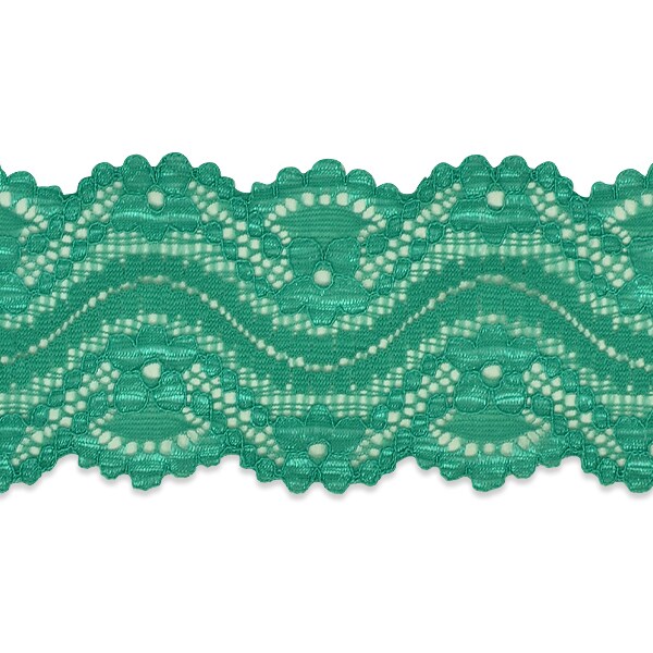 5 Yards of Cora 2 1/4" Stretch Raschel Lace Trim | 5 yard cut