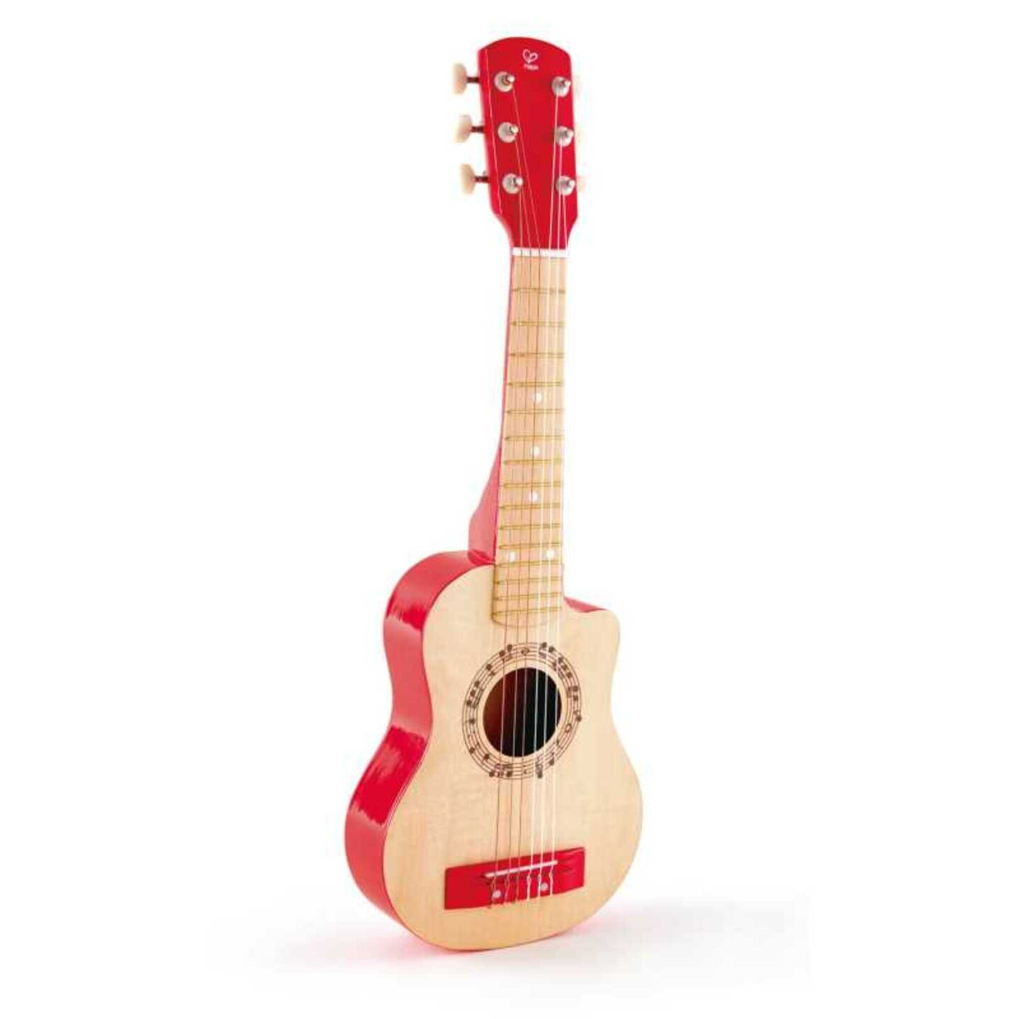 Hape First Musical Guitar: Red Flame - Kid&#x27;s Wooden Instrument, 26&#x22;, Preschool Kid &#x26; Toddler, Musical Development, Ages 3+