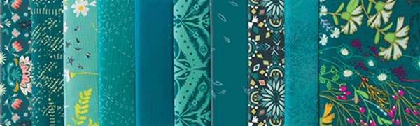 Teal Thoughts Color Master Fat Quarter Bundle by AGF Studio for Art Gallery (CB-FQ108)
