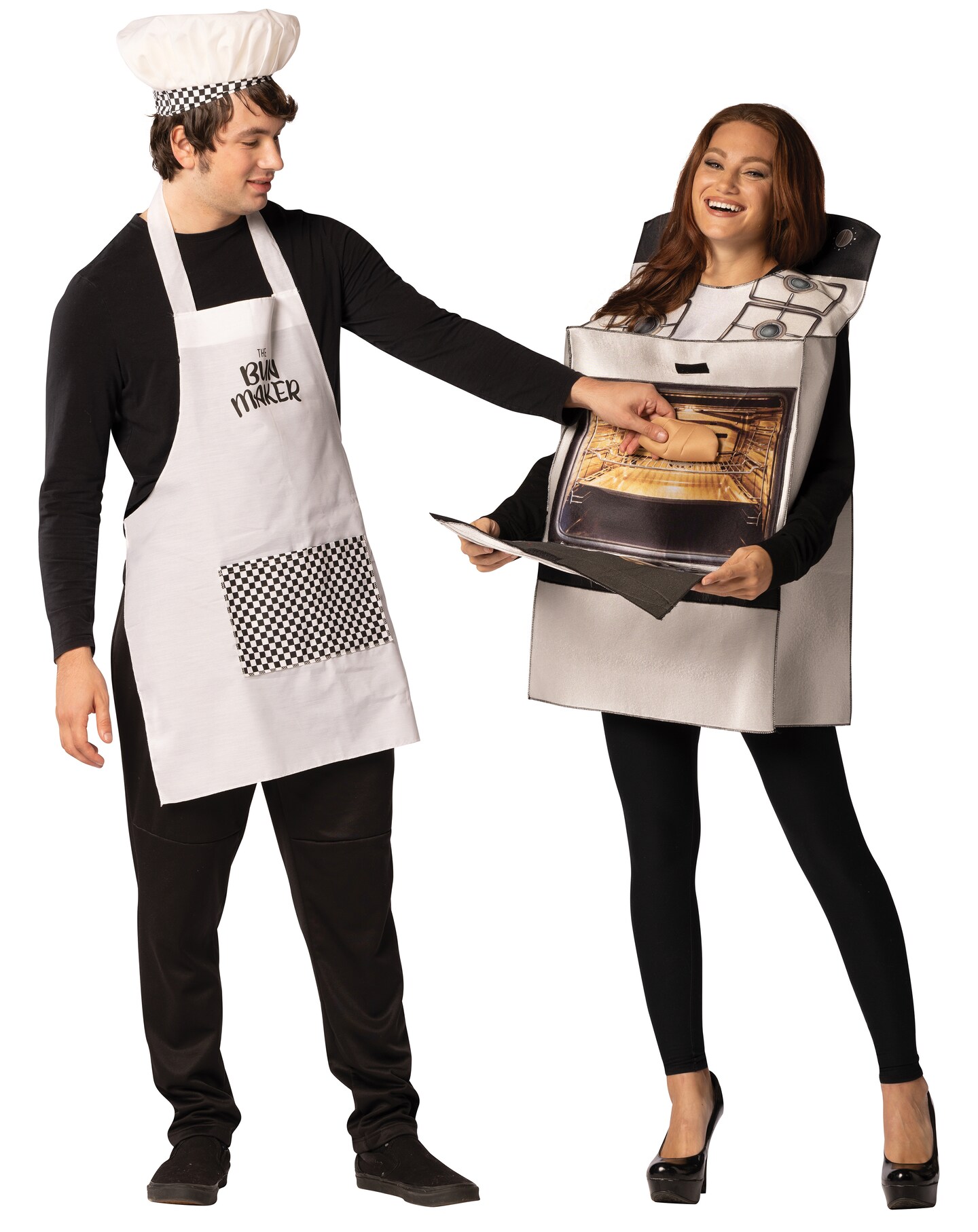 Bun in Oven & Bun Maker Couple Halloween Costume, Adult One Size